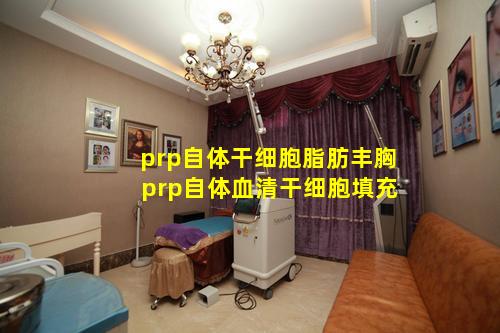 prp自体干细胞脂肪丰胸 prp自体血清干细胞填充